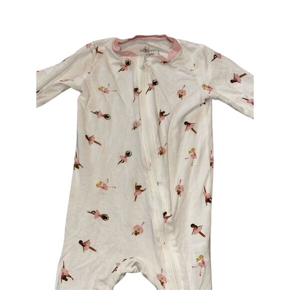 Milkberry Baby Girl Bamboo Footie One-piece Sleeper Pajamas Soft Sleeper One Pie - Picture 3 of 7